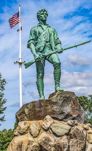Perry, William 아티스트의 Lexington Minute Man Patriot Statue-Lexington Battle Green-Massachusetts-Site of April 19-1775 firs작품입니다.